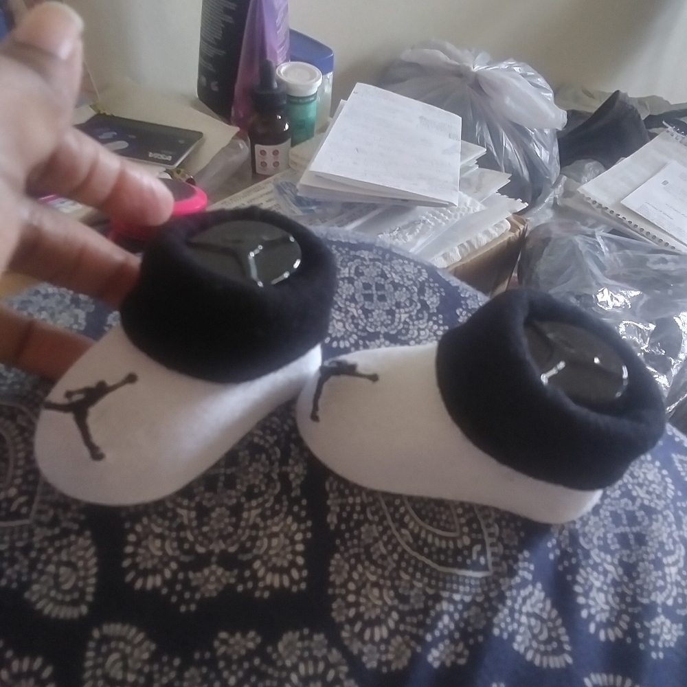 Newborn Jordan's Booties